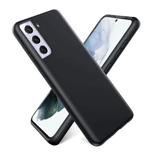 Etui na telefon Samsung Galaxy S21 Plus silikonowo-żelowe etui ochronne na telefon komórkowy, czarne - Etui i futerały do telefonów - miniaturka - grafika 1