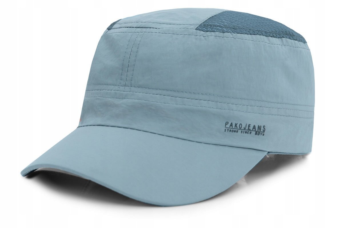 CZAPKA z Daszkiem Przewiewna Patrolówka z Siatką NIEBIESKA Pako Jeans