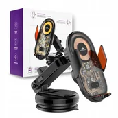 Pozostałe akcesoria do telefonów - AUTOMATYCZNY Uchwyt Samochodowy na Kokpit ŁADOWARKĄ INDUKCYJNĄ Spacetronik - miniaturka - grafika 1
