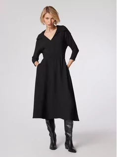 Sukienki - Simple Sukienka codzienna SUD517-01 Czarny Regular Fit - grafika 1