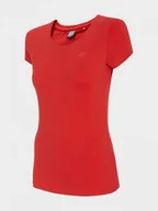 Koszulki sportowe damskie - Damski t-shirt basic 4F NOSD4-TSD300 - miniaturka - grafika 1