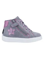 Trampki damskie - Richter Shoes Skórzane sneakersy "Flora" w kolorze jasnoróżowo-szarym - miniaturka - grafika 1