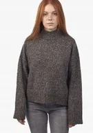 Swetry damskie - ONLY SWETER Z DŁUGIM RĘKAWEM SZARY NA CO DZIEŃ L JHF - miniaturka - grafika 1