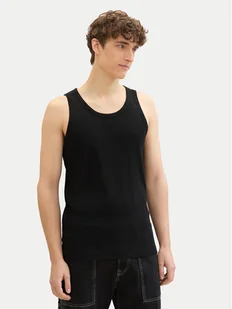 Tom Tailor Denim Tank top 1042035 Czarny Regular Fit - Koszulki męskie - miniaturka - grafika 1