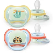Smoczki uspokajające - Philips Avent Ultra Air Day&Night SCF376/24 0-6m smoczek Boy 2 szt. - miniaturka - grafika 1