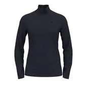 Koszulki i topy damskie - ODLO Women's CORVIGLIA Kinship Half-Zip Mid Layer Top, Dark Sapphire - Black - Stripes, S 542331 - miniaturka - grafika 1