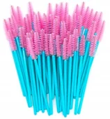 Sztuczne rzęsy i akcesoria - Project Lashes, Szczoteczka Spiralka Do Rzęs, 50 Sztuk Różne Kolory - miniaturka - grafika 1