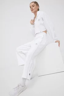 Spodnie damskie - Adidas by Stella McCartney by Stella McCartney spodnie dresowe damskie kolor biały gładkie - grafika 1
