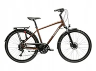 Rowery - Rower trekkingowy KROSS TRANS 5.0 rozmiar L Brązowy - miniaturka - grafika 1