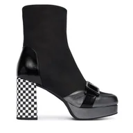 Botki damskie - Botki Fly London Efolfly P145352004 Czarny - miniaturka - grafika 1