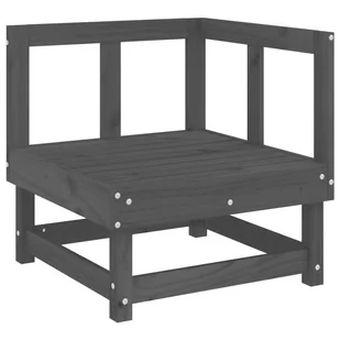 Ogrodowa sofa narożna, szara, lite drewno sosnowe Lumarko! - Sofy ogrodowe - miniaturka - grafika 3