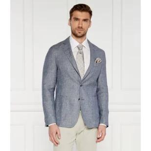 BOSS BLACK Wełniana marynarka C-Hanry | Slim Fit | z dodatkiem lnu - Marynarki męskie - miniaturka - grafika 1