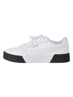 Trampki damskie - Puma Skórzane sneakersy "Carina 2.0" w kolorze biało-czarnym - miniaturka - grafika 1
