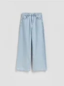Spodnie damskie - Reserved - Jeansy wide leg - niebieski - miniaturka - grafika 1