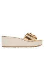 Klapki i japonki damskie - Aldo Klapki Menhaden 14190473 Złoty - miniaturka - grafika 1