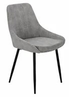 Krzesła - Tapicerowane szare krzesło sztruksowe D1-N61 - miniaturka - grafika 1