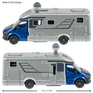 MAJORETTE Hymer B-Class Kamper 19cm 377-3000 - Samochody i pojazdy dla dzieci - miniaturka - grafika 4