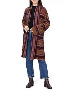 Swetry damskie - Desigual Damski sweter JERS_Yellowstone Cardigan, czerwony, M - grafika 1