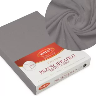 Matex Prześcieradło Frotte Premium z gumką szare 220x200 mx-220-pft-44 - Prześcieradła - miniaturka - grafika 1