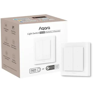 Inteligentny przełącznik AQARA Light Switch H2 EU WS-K08D - Systemy inteligentnych domów - miniaturka - grafika 1