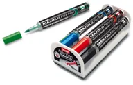 Przybory szkolne - Zestaw 4 markerów z tłoczkiem i elastyczną końcówką Maxiflo MWL5BF-4. - PENTEL - miniaturka - grafika 1