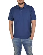 Koszulki męskie - bugatti Męska koszulka polo 8100-25030, niebieska, normalna - miniaturka - grafika 1