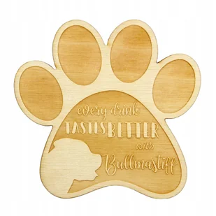 Bullmastiff, Bulmastif 4 podkładki pod kubek - Kubki - miniaturka - grafika 1