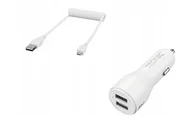 Ładowarki samochodowe - Ładowarka samochodowa microUSB typ B USB typ C SilverCrest - miniaturka - grafika 1