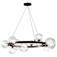 Lampy sufitowe - REA OSW-04034 LAMPA SUFITOWA WISZĄCA ZE SZKLANYMI KULAMI NA OBRĘCZY APP906-15CP - miniaturka - grafika 1