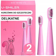 Końcówki do szczoteczek elektrycznych - 2 KOŃCÓWKI GŁÓWKI DO SZCZOTECZKI SONICZNEJ DLA DZIECI DO ZĘBÓW - miniaturka - grafika 1