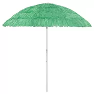Parasole ogrodowe - VidaXL Parasol plażowy, zielony, 240 cm 314698 VidaXL - miniaturka - grafika 1