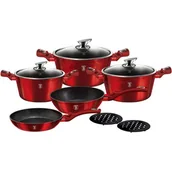 Zestawy garnków i patelni - Berlinger Haus 10-częściowy zestaw naczyń kuchennych z kolekcji Metallic Line - miniaturka - grafika 1