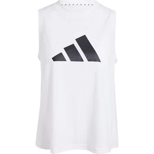 adidas Kobiety Train Essentials Big Performance Logo Training Tank Top, white/black, XS - Koszulki i topy damskie - miniaturka - grafika 1