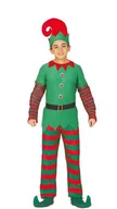Stroje karnawałowe - STRÓJ ELFA ELF POMOCNIK MIKOŁAJA ŚWIĘTA-128 - miniaturka - grafika 1