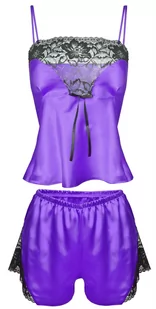 KOMPLET CALYPSO (kolor fiolet, rozmiar S) - Piżamy damskie - miniaturka - grafika 3