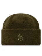 Czapki damskie - New Era Czapka Borg New York Yankees Cuff Knit Beanie 60580758 Zielony - miniaturka - grafika 1