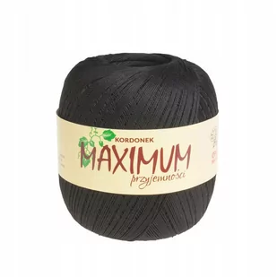 Kordonek MAXIMUM Opus - kolor 1819 Czarny - Pasmanteria - miniaturka - grafika 1