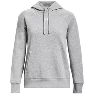 Bluzy sportowe damskie - Bluza damska Under Armour Rival Fleece Hoodie Rozmiar: S / Kolor: szary - miniaturka - grafika 1