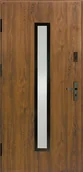 Drzwi zewnętrzne - Drzwi zewnętrzne stalowe wejściowe Auria Passive orzechowe 90 lewe Splendoor - miniaturka - grafika 1