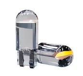 Żarówki samochodowe - Żarówka W5W T10 Led Cob 360° przezroczysta biała - miniaturka - grafika 1