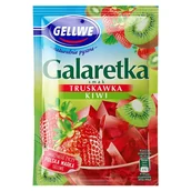 Dodatki do ciast w proszku - Gellwe Galaretka smak truskawka kiwi 72 g - miniaturka - grafika 1