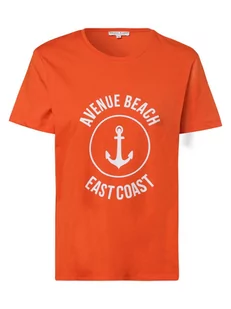Marie Lund - T-shirt damski, pomarańczowy - Koszulki i topy damskie - miniaturka - grafika 1