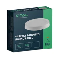 Lampy pozostałe - Panel LED Natynkowy V-TAC Premium Downlight 18W Okrągły fi215 VT-60018 4000K 1980lm - miniaturka - grafika 1