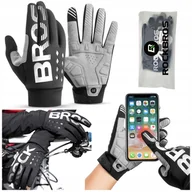 Rękawiczki rowerowe - RĘKAWICZKI ROWEROWE Wzmocnione na ROWER SPORTOWE MTB ROCKBROS RĘKAWICE XXL na rower bieganie hulajnoga sportowe - miniaturka - grafika 1