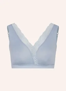 Hanro Biustonosz Bez Fiszbin Cotton Delight blau - Biustonosze - miniaturka - grafika 1