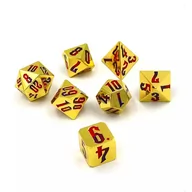 Akcesoria do gier planszowych - Kostki Rpg Smoczy Zwój Zestaw 7 Metalowych Kości - miniaturka - grafika 1