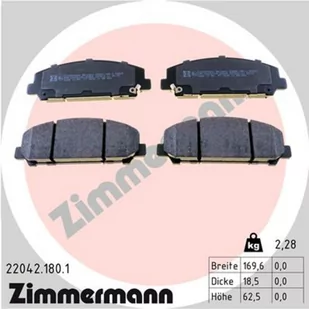 Klocki hamulcowe - komplet ZIMMERMANN 22042.180.1 - Klocki hamulcowe - miniaturka - grafika 1
