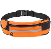 Nerki - PAS do Biegania Saszetka Biodrowa reulowana 77-96cm pomarańczowy BQ12F - miniaturka - grafika 1