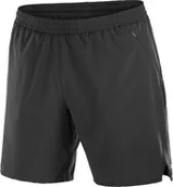Spodnie sportowe damskie - Spodenki do biegania Salomon Shakeout Core 2in1 Shorts 7 - deep black rozmiar: m - miniaturka - grafika 1