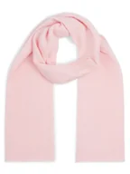 Apaszki i szaliki damskie - Marie Lund Damski szalik z czystego kaszmiru Kobiety Kaszmir różowy jednolity, ONE SIZE - miniaturka - grafika 1